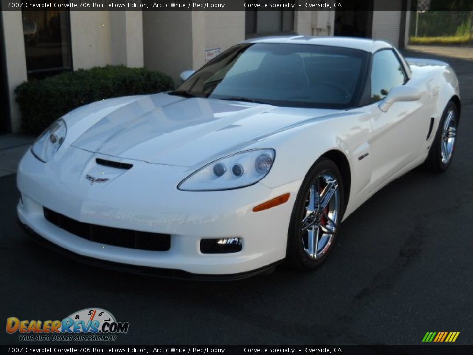 2007 Chevrolet Corvette Z06 Ron Fellows Edition Arctic White / Red/Ebony Photo #7