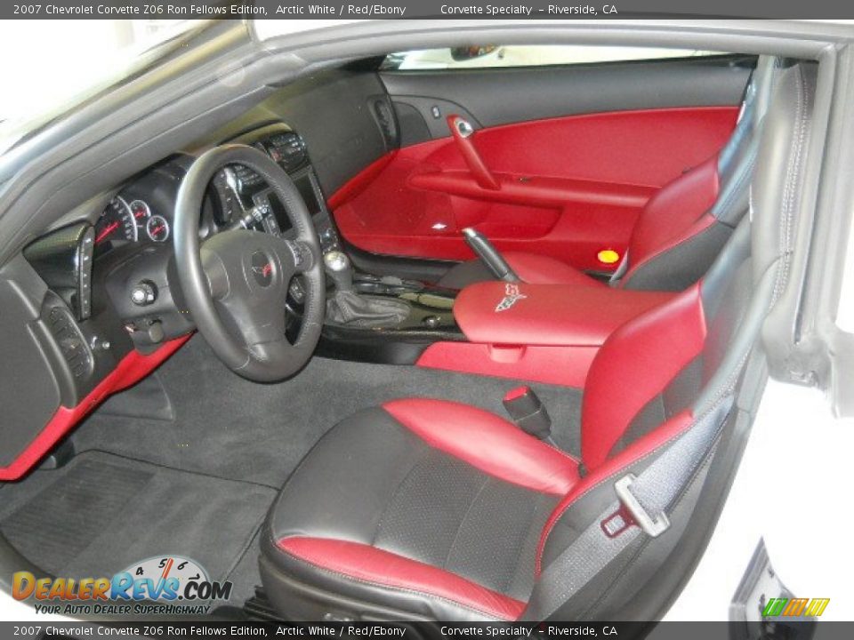 Red/Ebony Interior - 2007 Chevrolet Corvette Z06 Ron Fellows Edition Photo #14