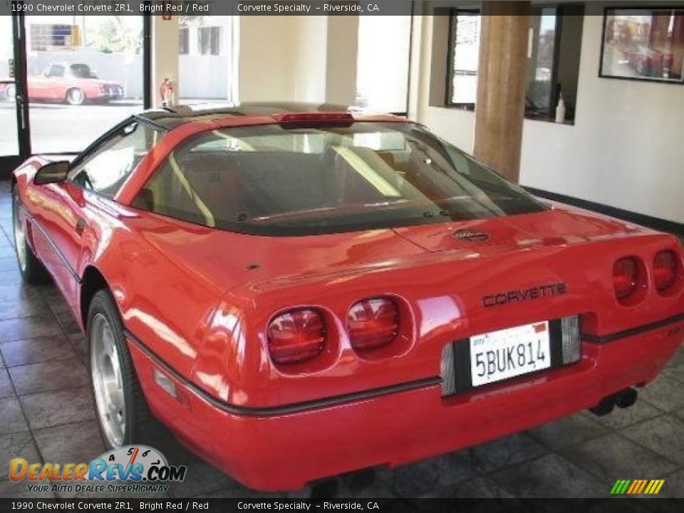 1990 Chevrolet Corvette ZR1 Bright Red / Red Photo #3