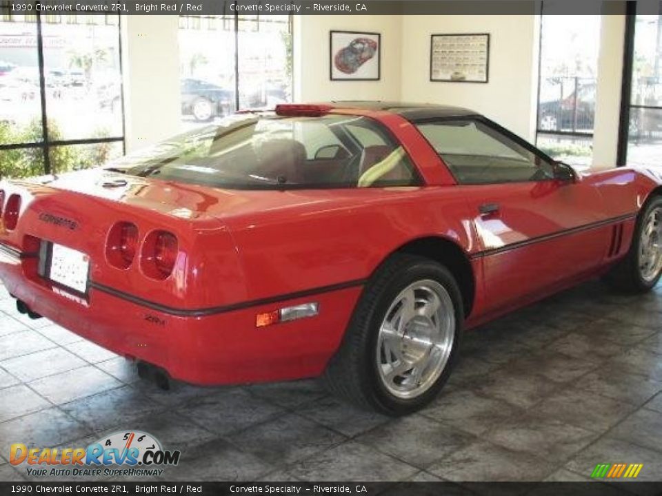 1990 Chevrolet Corvette ZR1 Bright Red / Red Photo #4