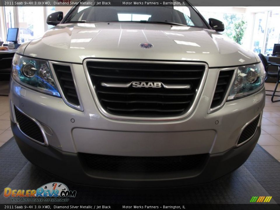 2011 Saab 9-4X 3.0i XWD Diamond Silver Metallic / Jet Black Photo #2