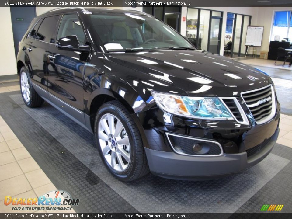 2011 Saab 9-4X Aero XWD Zodiac Black Metallic / Jet Black Photo #3