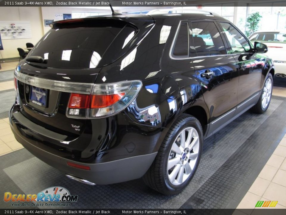 2011 Saab 9-4X Aero XWD Zodiac Black Metallic / Jet Black Photo #6