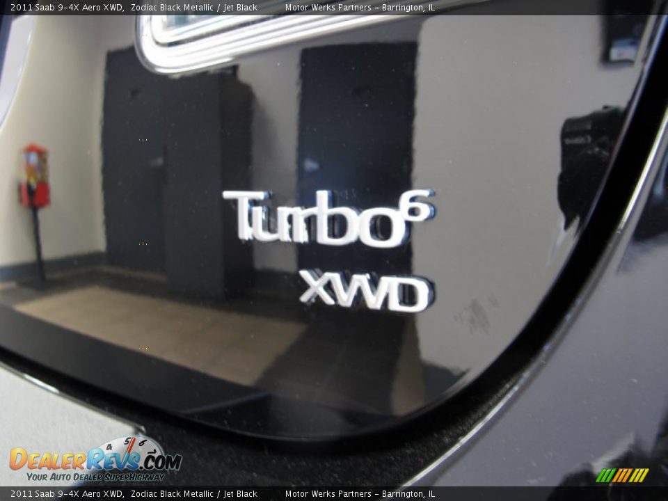 2011 Saab 9-4X Aero XWD Zodiac Black Metallic / Jet Black Photo #7