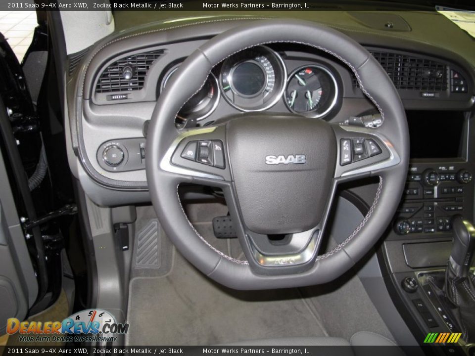 2011 Saab 9-4X Aero XWD Steering Wheel Photo #16