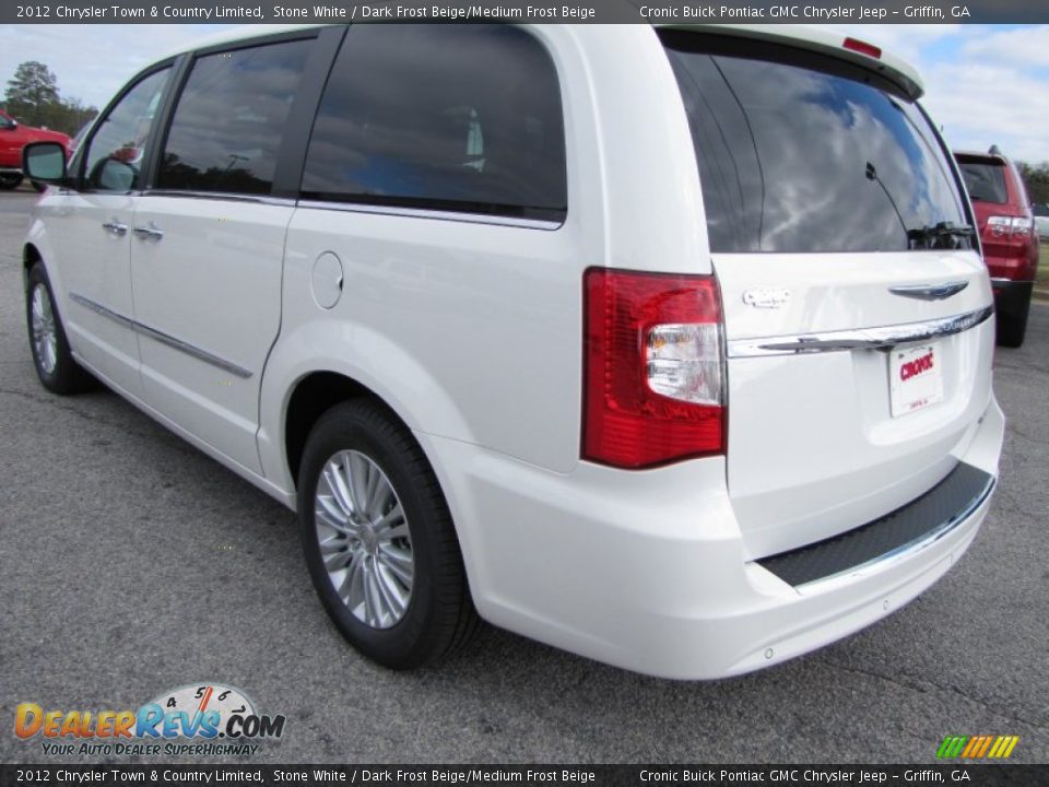 2012 Chrysler Town & Country Limited Stone White / Dark Frost Beige/Medium Frost Beige Photo #5