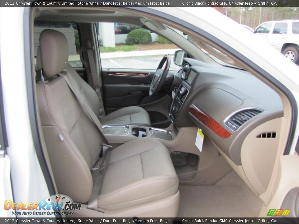 2012 Chrysler Town & Country Limited Stone White / Dark Frost Beige/Medium Frost Beige Photo #15