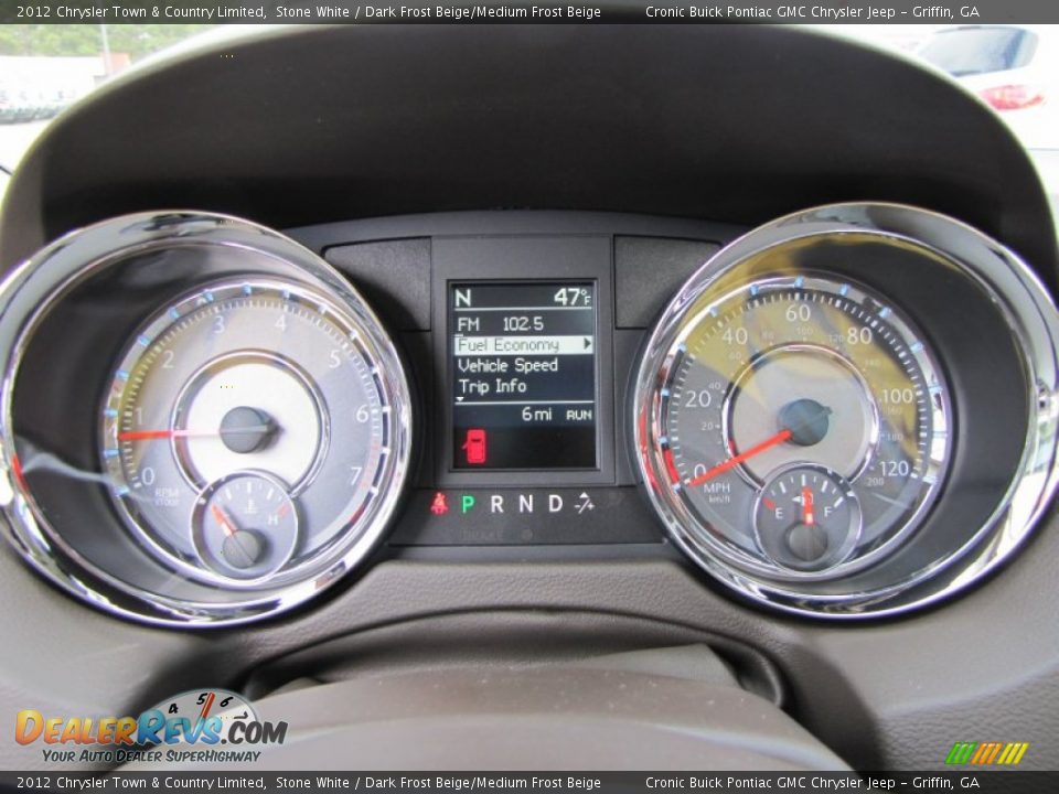 2012 Chrysler Town & Country Limited Gauges Photo #18