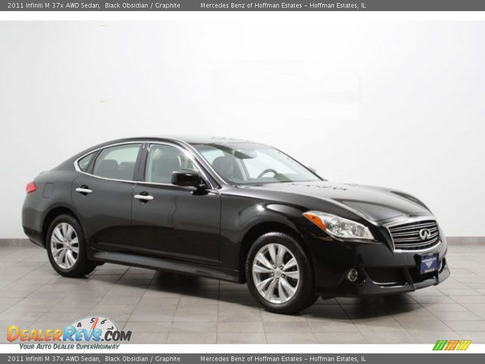 2011 Infiniti M 37x AWD Sedan Black Obsidian / Graphite Photo #1
