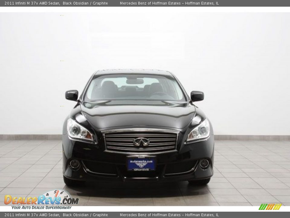 2011 Infiniti M 37x AWD Sedan Black Obsidian / Graphite Photo #3