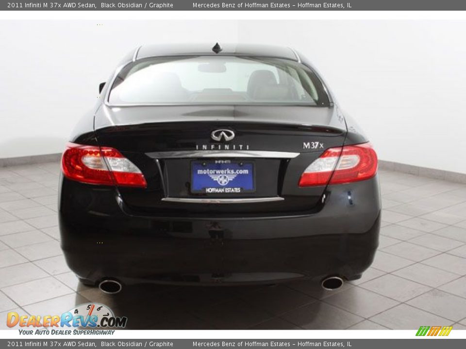 2011 Infiniti M 37x AWD Sedan Black Obsidian / Graphite Photo #4