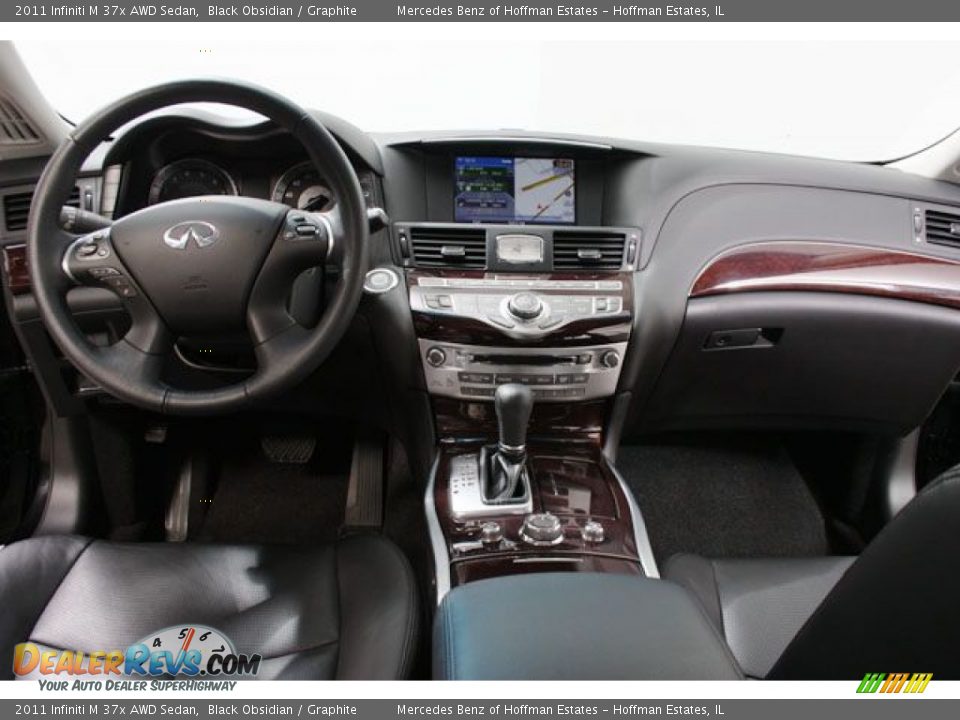 2011 Infiniti M 37x AWD Sedan Black Obsidian / Graphite Photo #6