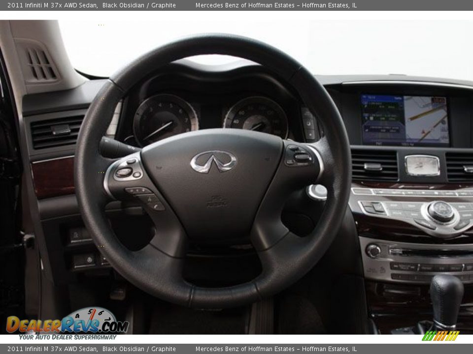 2011 Infiniti M 37x AWD Sedan Black Obsidian / Graphite Photo #7
