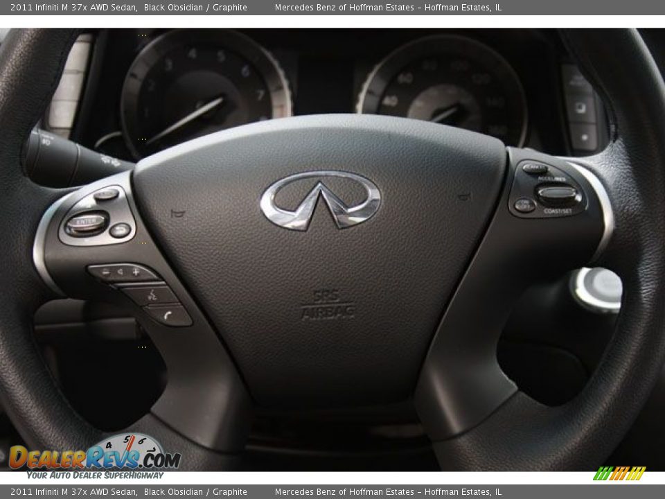2011 Infiniti M 37x AWD Sedan Black Obsidian / Graphite Photo #8
