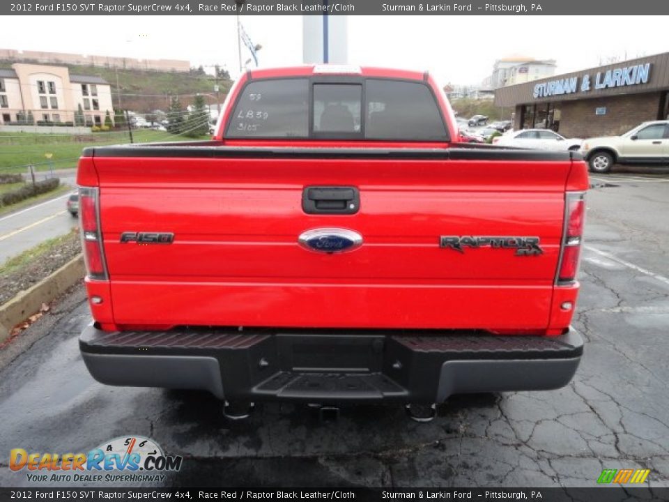 2012 Ford F150 Svt Raptor Supercrew 4x4 Race Red Raptor Black Leathercloth Photo 3 0906