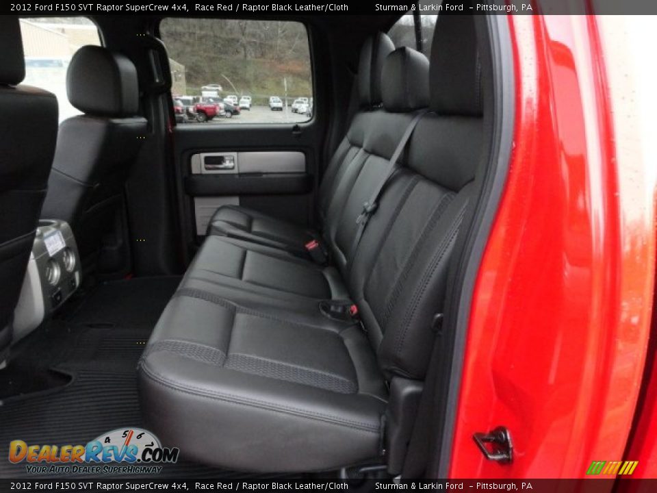 Raptor Black Leather/Cloth Interior - 2012 Ford F150 SVT Raptor SuperCrew 4x4 Photo #9