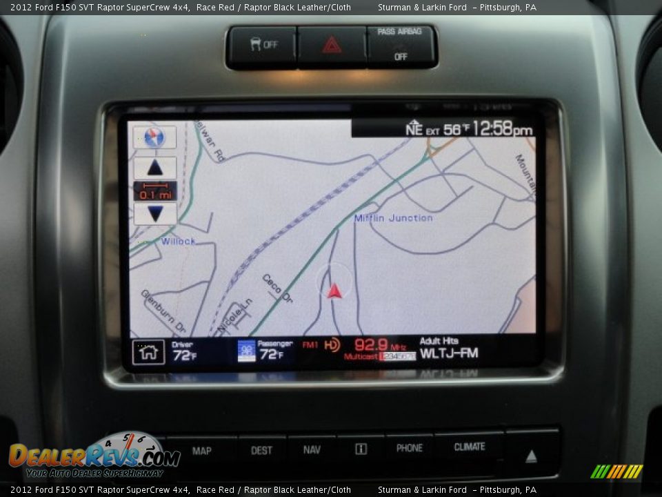 Navigation of 2012 Ford F150 SVT Raptor SuperCrew 4x4 Photo #12