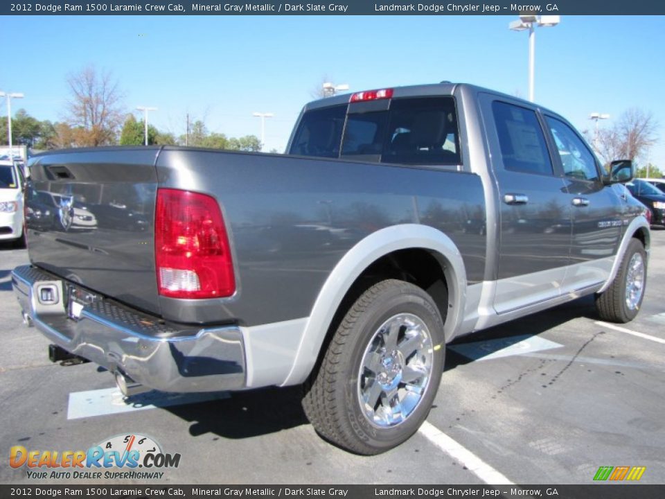 2012 Dodge Ram 1500 Laramie Crew Cab Mineral Gray Metallic / Dark Slate Gray Photo #3