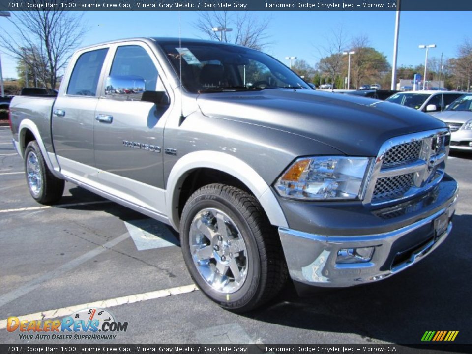 2012 Dodge Ram 1500 Laramie Crew Cab Mineral Gray Metallic / Dark Slate Gray Photo #4