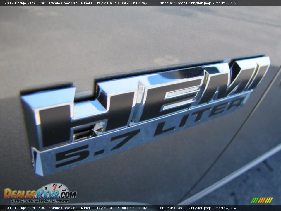2012 Dodge Ram 1500 Laramie Crew Cab Mineral Gray Metallic / Dark Slate Gray Photo #6