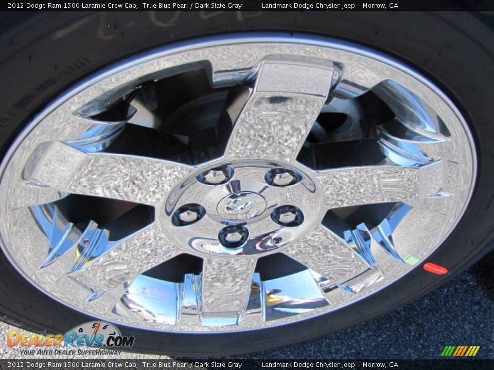 2012 Dodge Ram 1500 Laramie Crew Cab True Blue Pearl / Dark Slate Gray Photo #5
