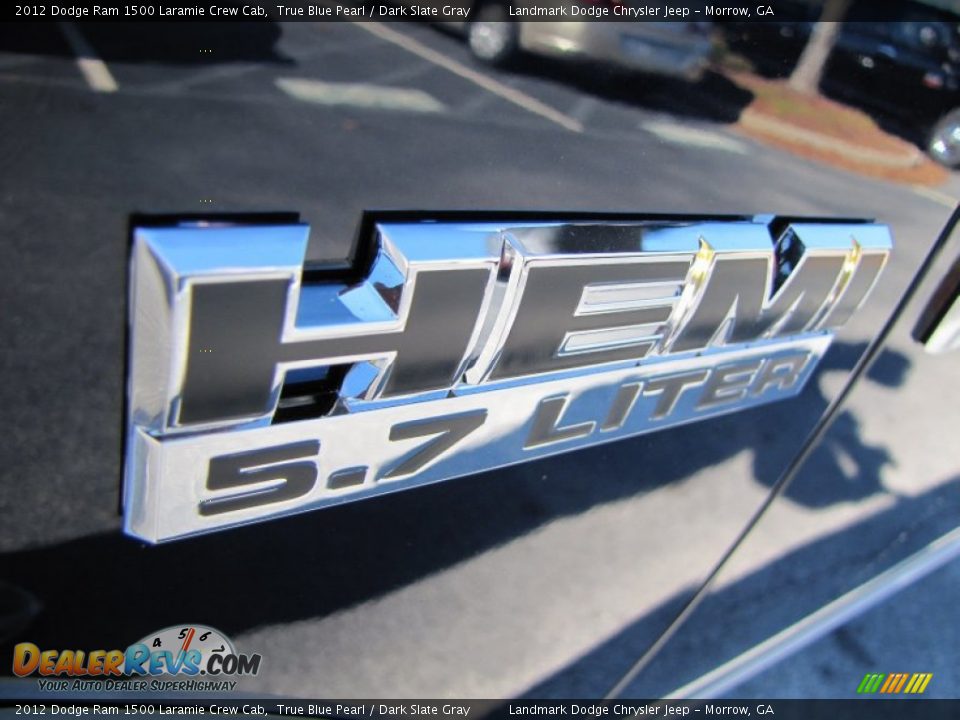 2012 Dodge Ram 1500 Laramie Crew Cab True Blue Pearl / Dark Slate Gray Photo #6