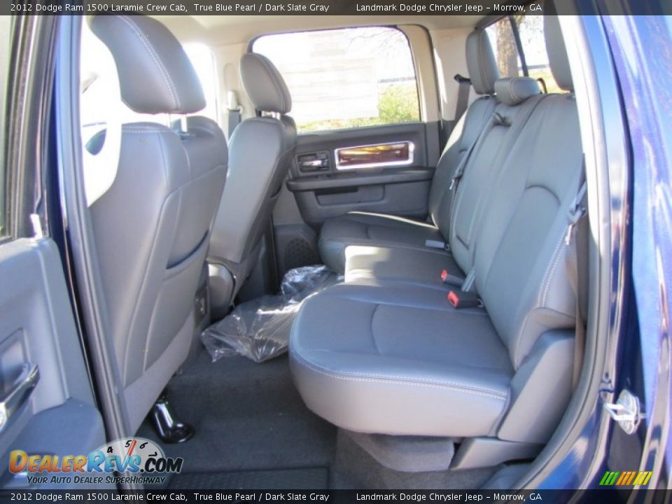 2012 Dodge Ram 1500 Laramie Crew Cab True Blue Pearl / Dark Slate Gray Photo #8