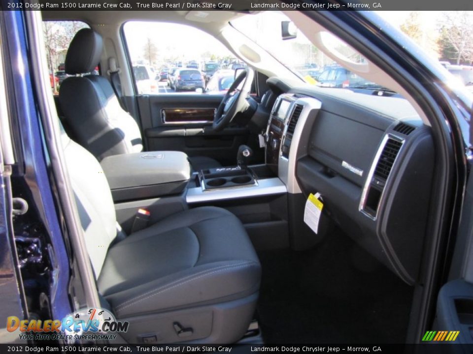 2012 Dodge Ram 1500 Laramie Crew Cab True Blue Pearl / Dark Slate Gray Photo #9