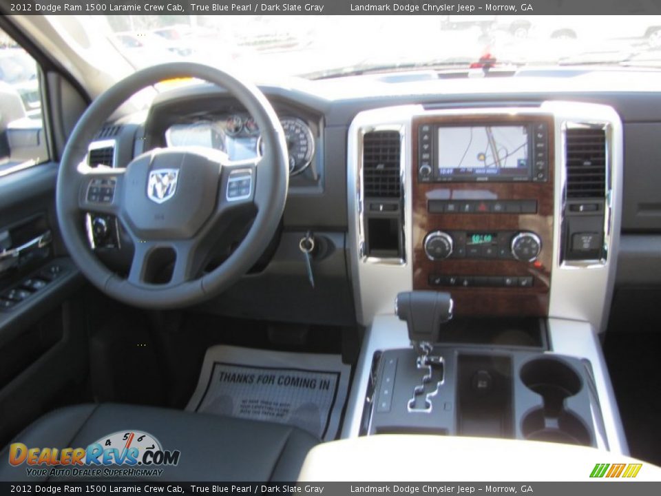 2012 Dodge Ram 1500 Laramie Crew Cab True Blue Pearl / Dark Slate Gray Photo #10