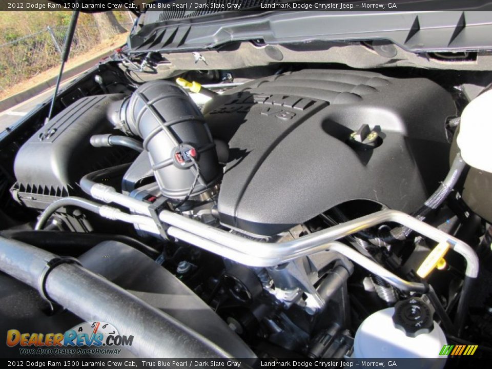 2012 Dodge Ram 1500 Laramie Crew Cab True Blue Pearl / Dark Slate Gray Photo #11