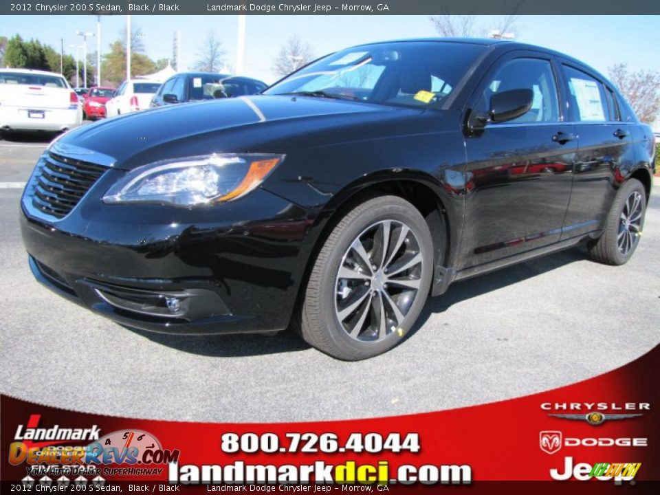 2012 Chrysler 200 S Sedan Black / Black Photo #1