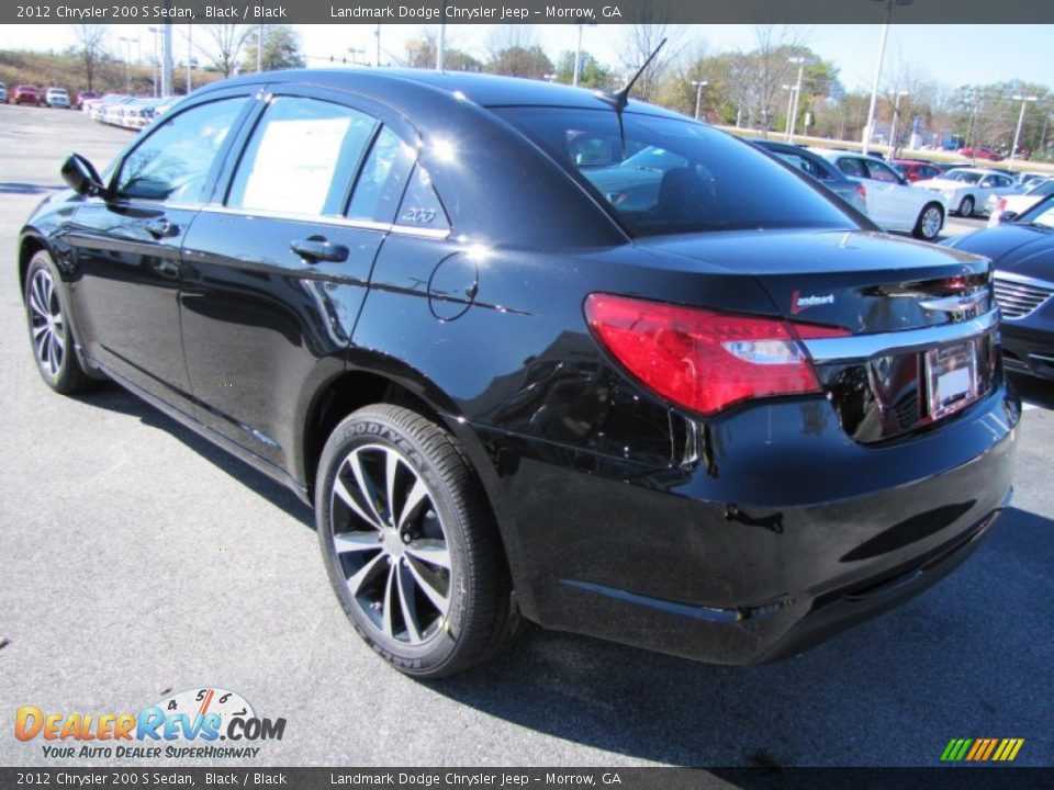 2012 Chrysler 200 S Sedan Black / Black Photo #2