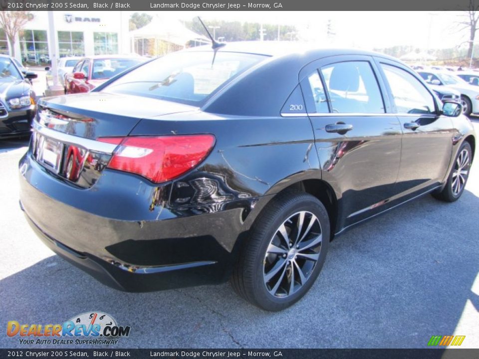 2012 Chrysler 200 S Sedan Black / Black Photo #3