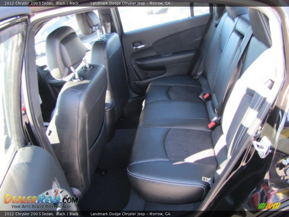2012 Chrysler 200 S Sedan Black / Black Photo #7