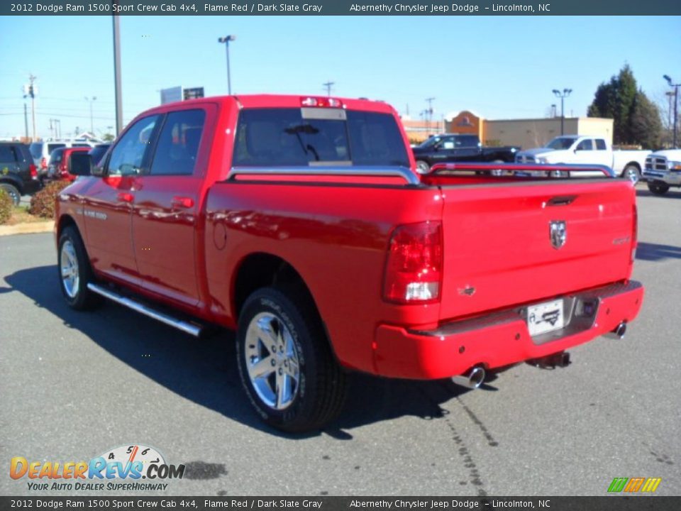 2012 Dodge Ram 1500 Sport Crew Cab 4x4 Flame Red / Dark Slate Gray Photo #2