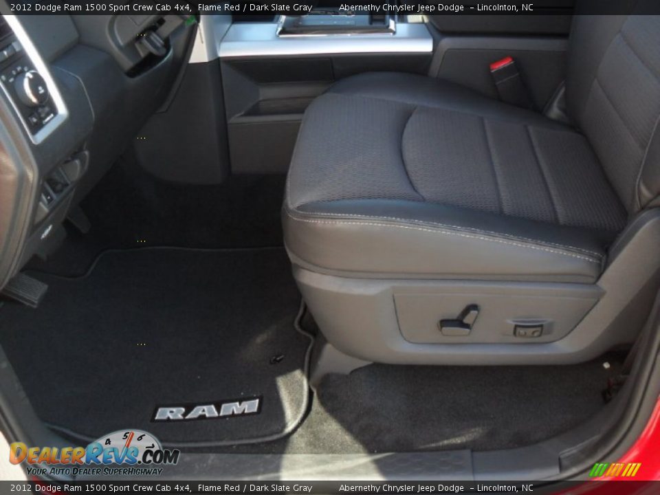 2012 Dodge Ram 1500 Sport Crew Cab 4x4 Flame Red / Dark Slate Gray Photo #7