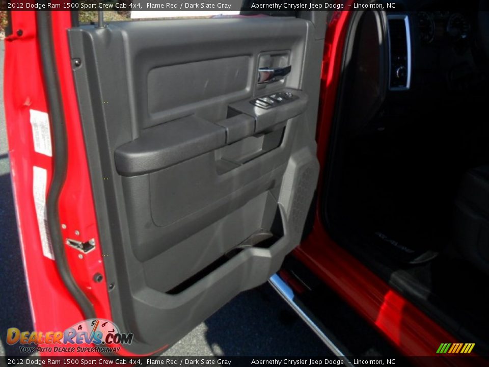 2012 Dodge Ram 1500 Sport Crew Cab 4x4 Flame Red / Dark Slate Gray Photo #9