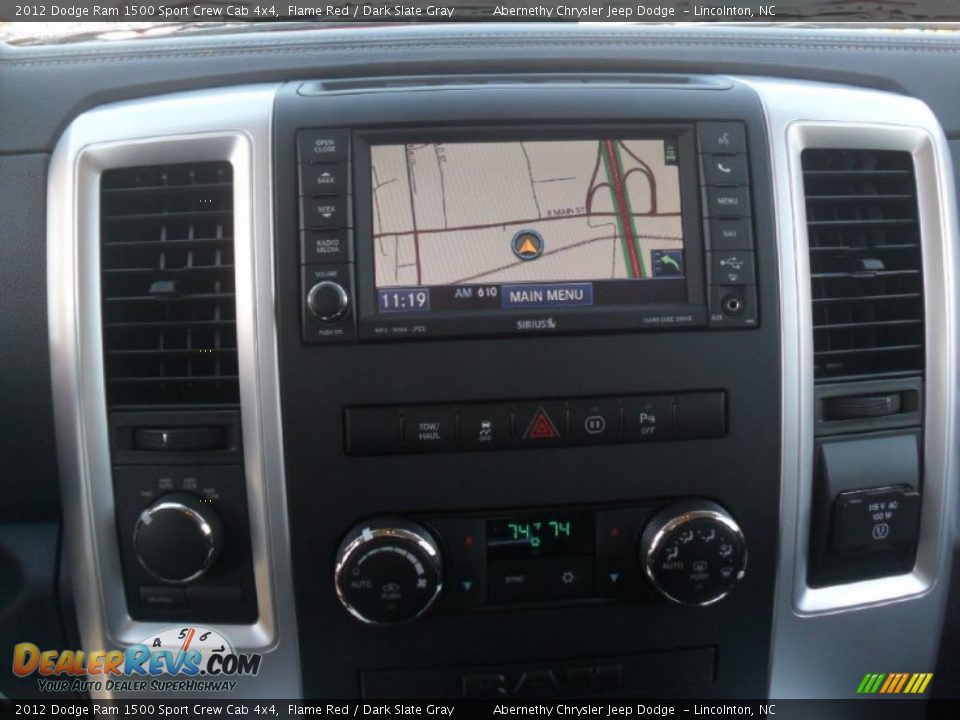 2012 Dodge Ram 1500 Sport Crew Cab 4x4 Flame Red / Dark Slate Gray Photo #11
