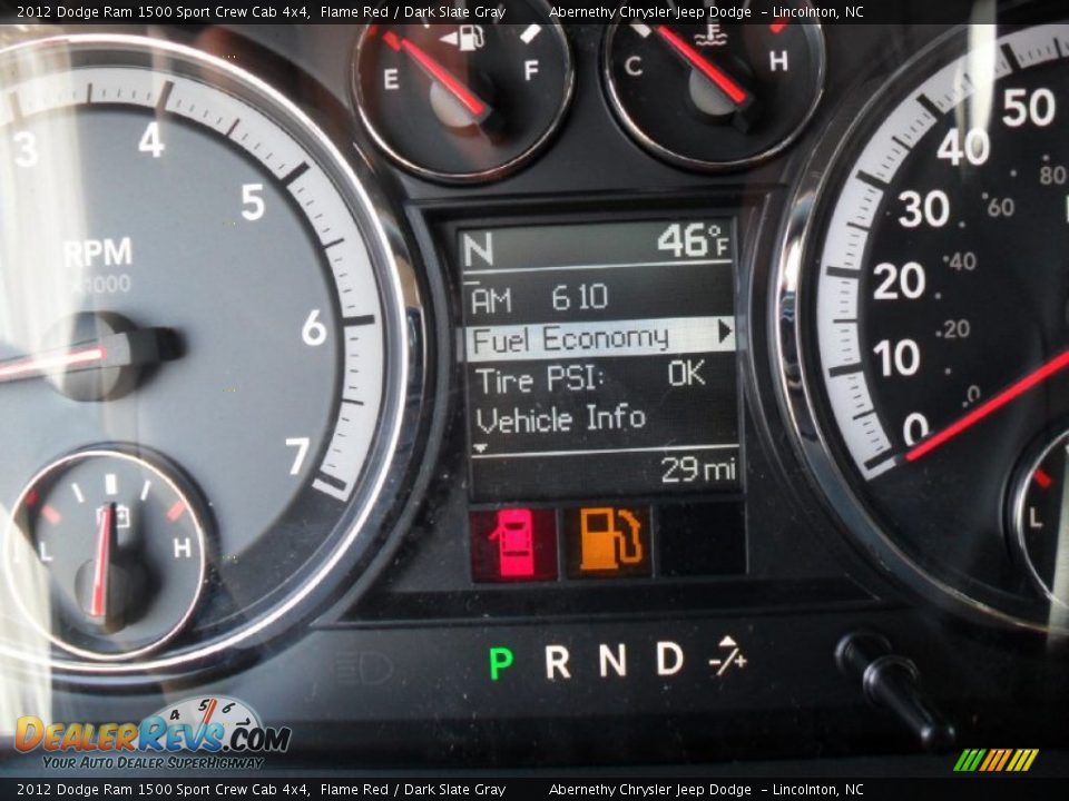 2012 Dodge Ram 1500 Sport Crew Cab 4x4 Flame Red / Dark Slate Gray Photo #13