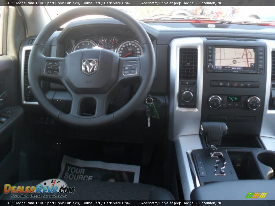 2012 Dodge Ram 1500 Sport Crew Cab 4x4 Flame Red / Dark Slate Gray Photo #15