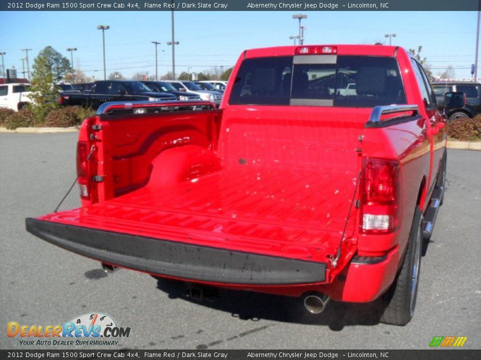2012 Dodge Ram 1500 Sport Crew Cab 4x4 Flame Red / Dark Slate Gray Photo #17