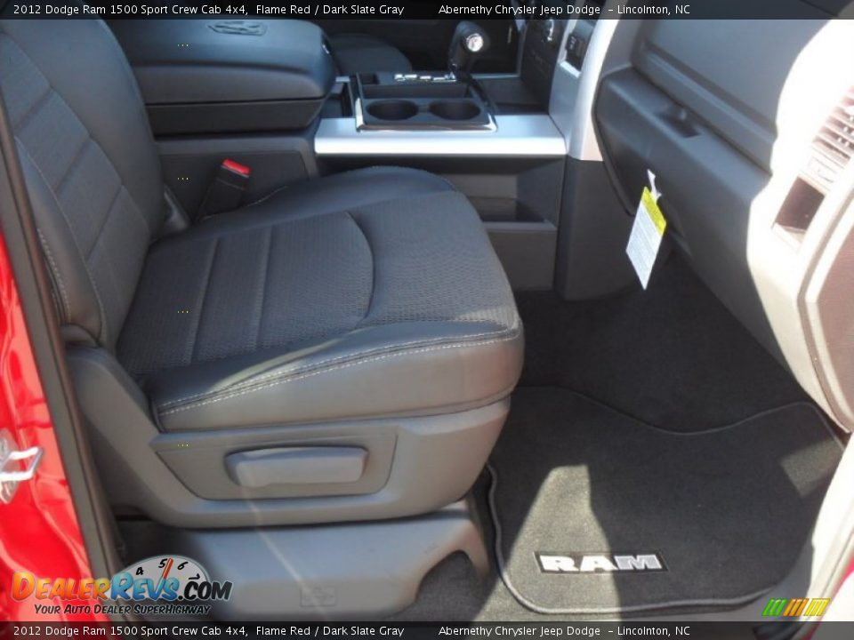 2012 Dodge Ram 1500 Sport Crew Cab 4x4 Flame Red / Dark Slate Gray Photo #19