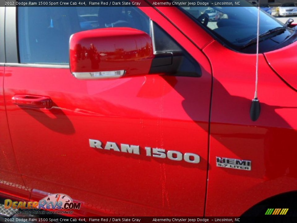2012 Dodge Ram 1500 Sport Crew Cab 4x4 Flame Red / Dark Slate Gray Photo #22