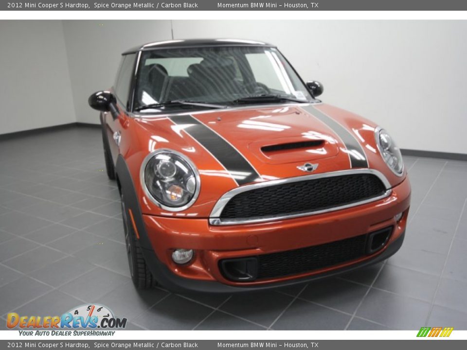 2012 Mini Cooper S Hardtop Spice Orange Metallic / Carbon Black Photo #2
