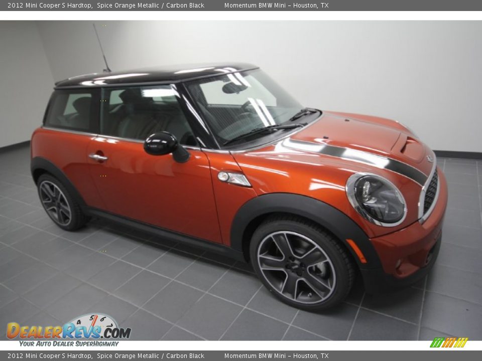 2012 Mini Cooper S Hardtop Spice Orange Metallic / Carbon Black Photo #4