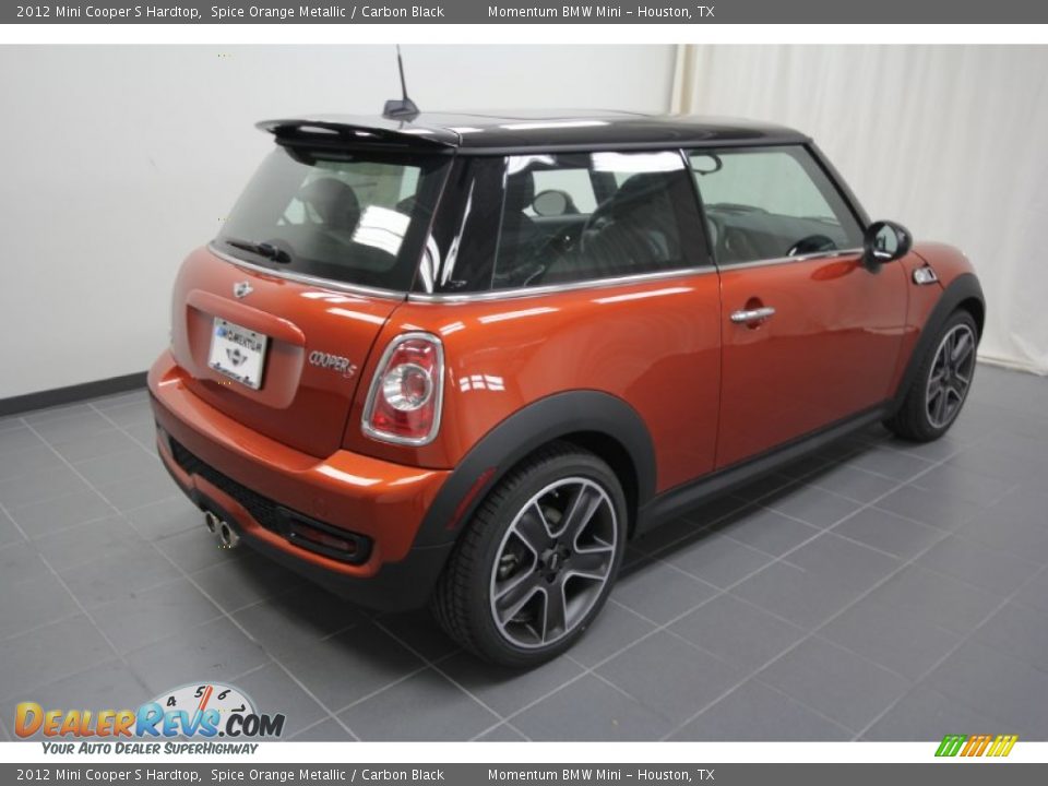 2012 Mini Cooper S Hardtop Spice Orange Metallic / Carbon Black Photo #6