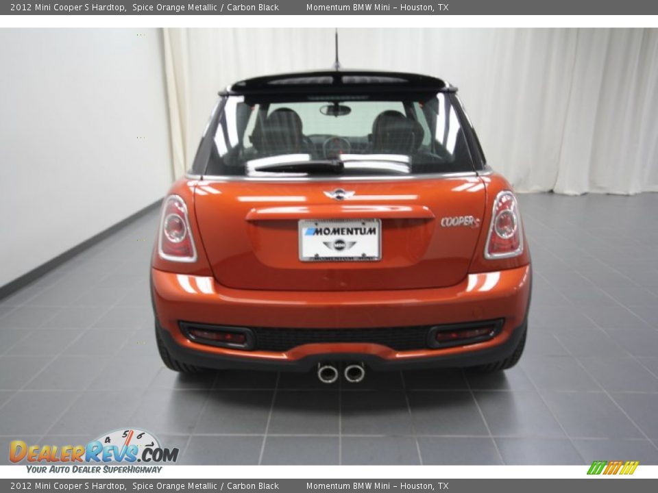 2012 Mini Cooper S Hardtop Spice Orange Metallic / Carbon Black Photo #7