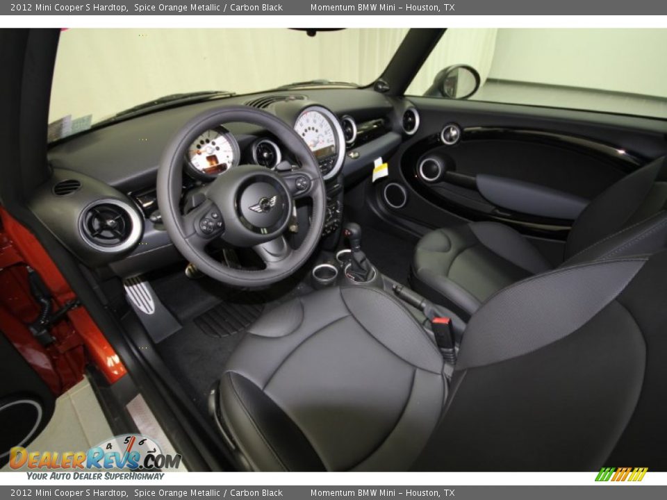 Carbon Black Interior - 2012 Mini Cooper S Hardtop Photo #9