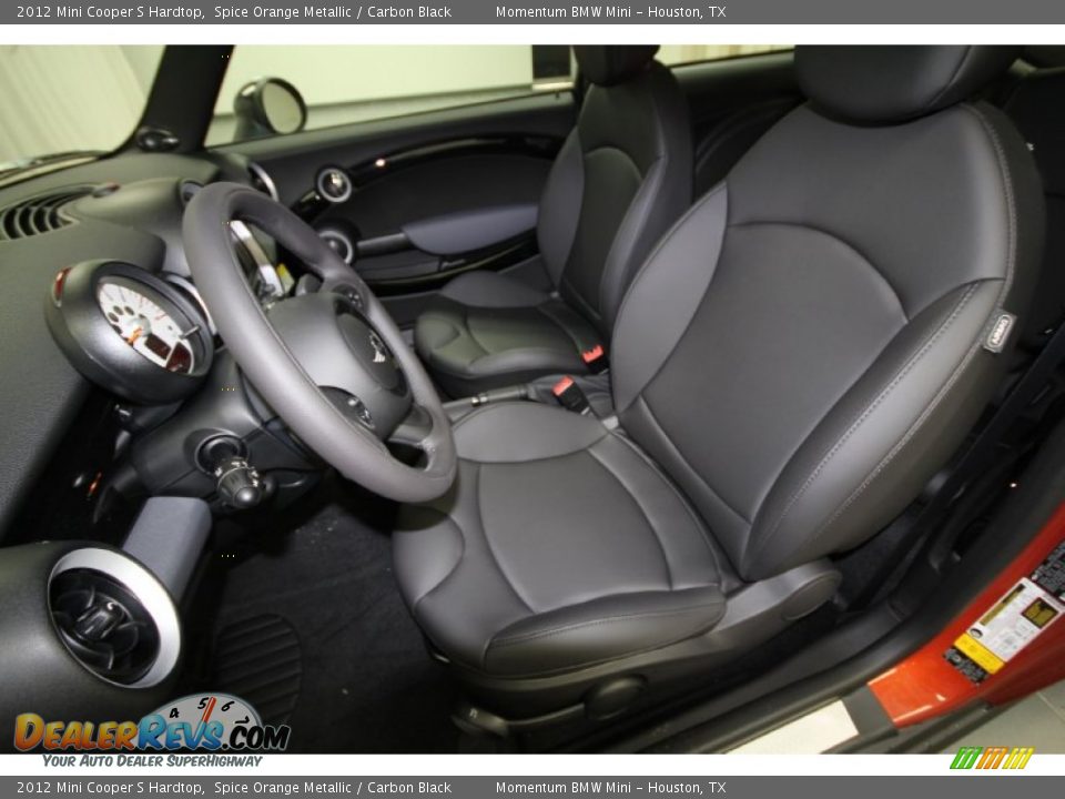 Carbon Black Interior - 2012 Mini Cooper S Hardtop Photo #10