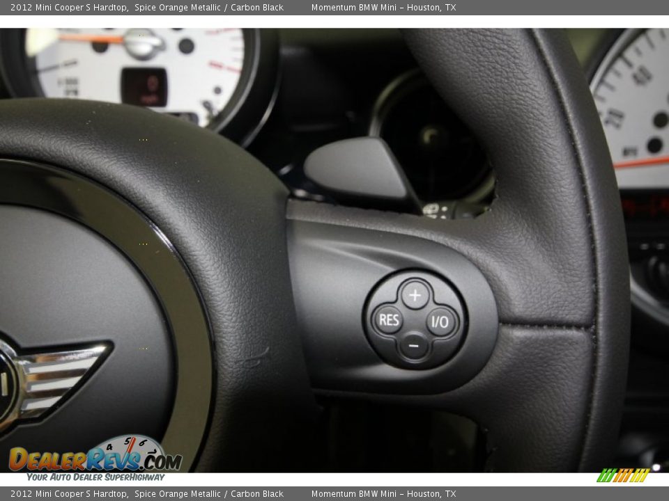 2012 Mini Cooper S Hardtop Spice Orange Metallic / Carbon Black Photo #19